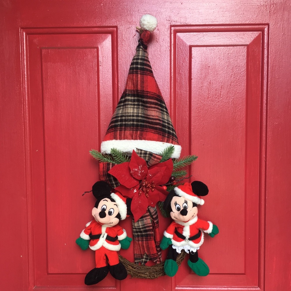 Snowman ⛄️ Mickey and Minnie Mouse Wreath